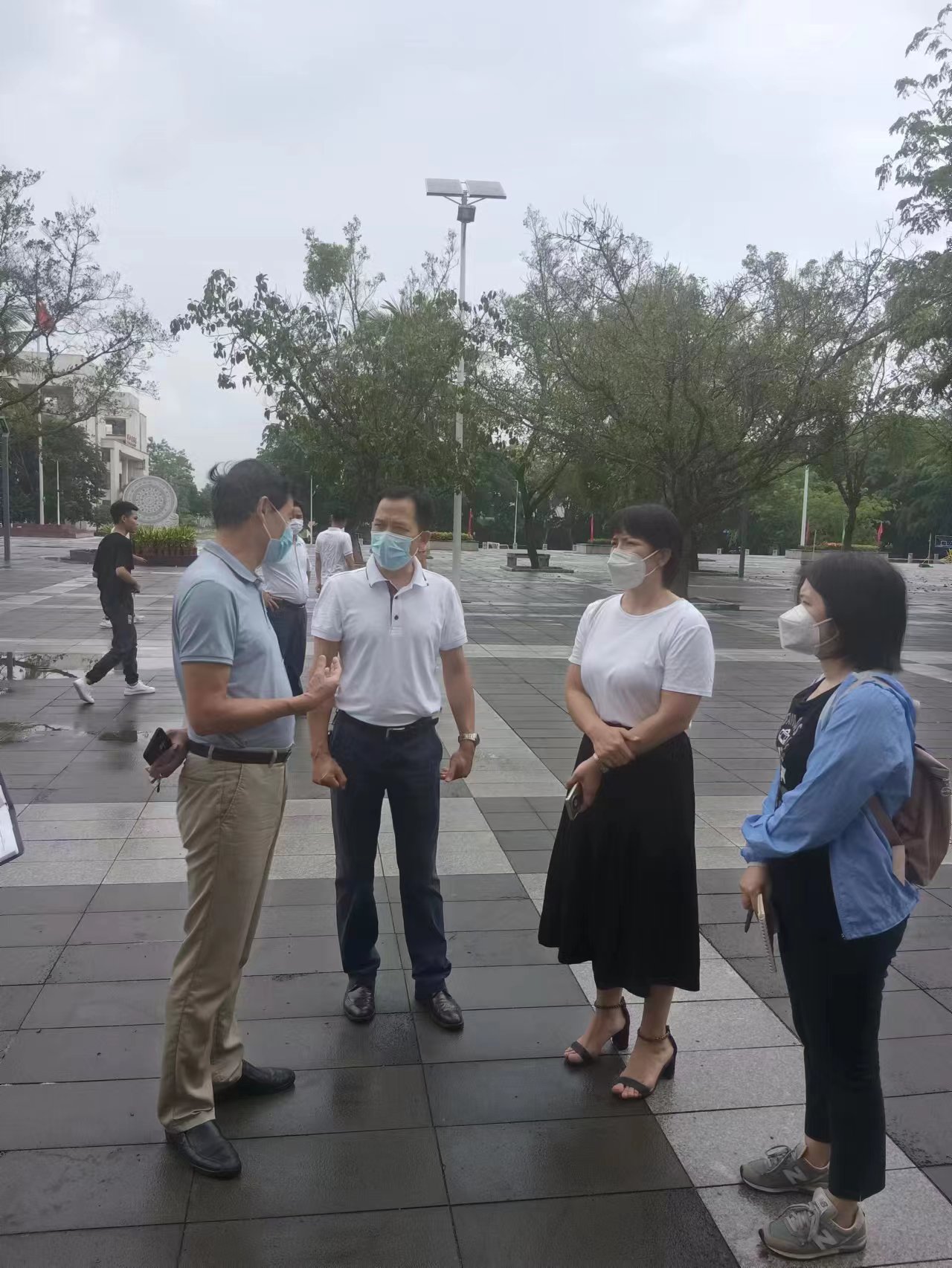 省教育厅领导到我校检查开学工作(图2)